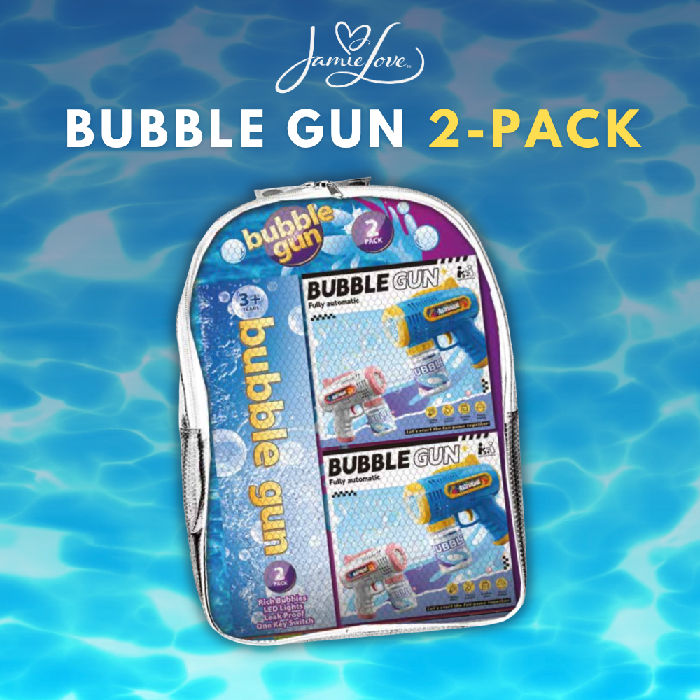 Jamie Love™ Electric Bubble Gun 2-Pack