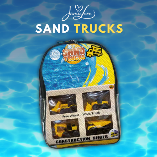 Jamie Love™ 4-Piece Sand Trucks Construction Set
