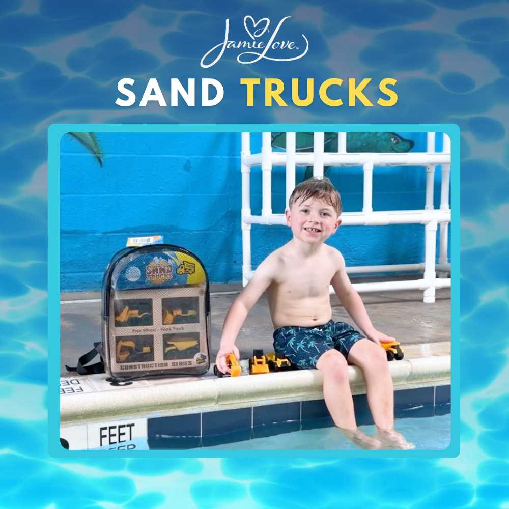 Jamie Love™ 4-Piece Sand Trucks Construction Set