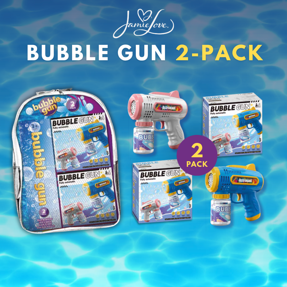 Jamie Love™ Electric Bubble Gun 2-Pack